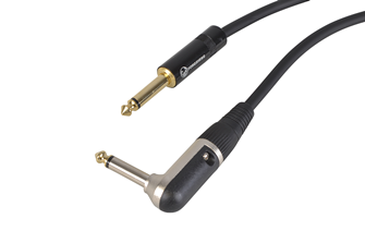 Guitar Lead With Tangle Free Cable 6 Metres Long Straight to Right Angle Jack